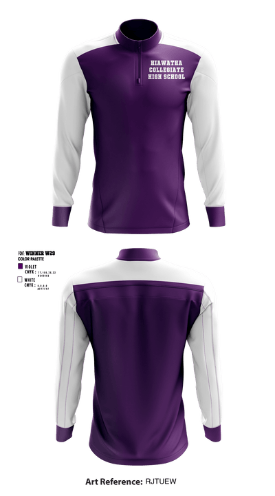 Hiawatha Collegiate High School 13501736 Quarter Zip Jacket - 1