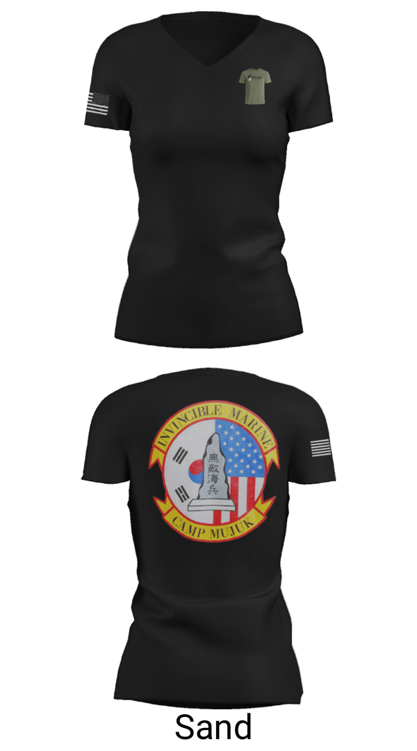 Women's Short Sleeve Vneck Shirt, , Marines, Teamtime, Team time, sublimation, custom sports apparel, team uniforms, spirit wear, spiritwear, sports uniforms, custom shirts, team store, custom team store, fundraiser sports, apparel fundraiser