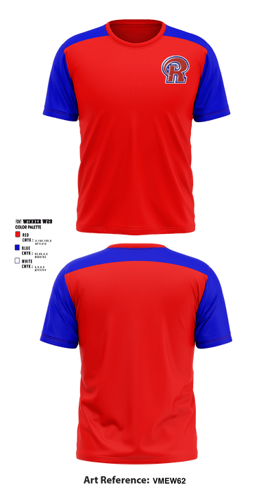 Richland High School Cheer 42804230 Short Sleeve Performance Shirt - 1