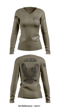 Easy Co. Eaglebears 39193271 Women's Long Sleeve V-neck Shirt - 2