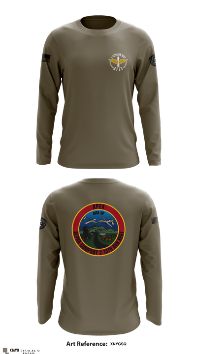 A Co, 2-13th AVN REGT 95713396 Long Sleeve Performance Shirt - 5