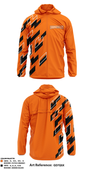 Windbreaker, Dighton High School, Spirit Store, Teamtime, Team time, sublimation, custom sports apparel, team uniforms, spirit wear, spiritwear, sports uniforms, custom shirts, team store, custom team store, fundraiser sports, apparel fundraiser