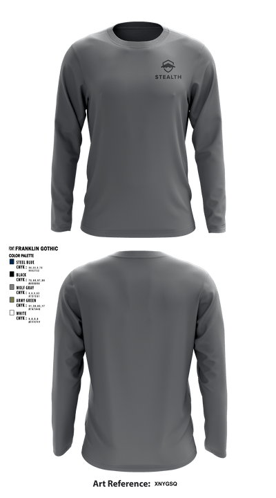 Stealth customs 84323734 Long Sleeve Performance Shirt - 4