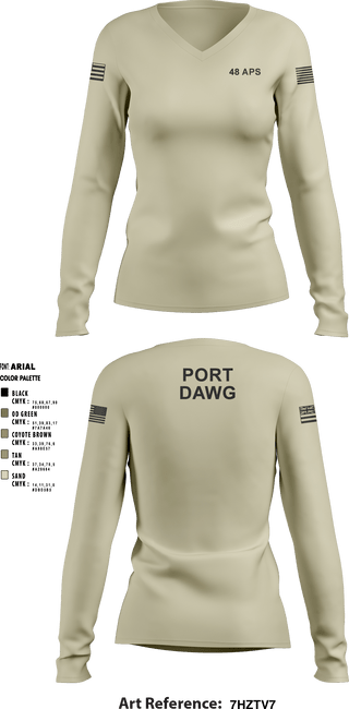 Women's Long Sleeve Vneck Shirt, , Air Force, Teamtime, Team time, sublimation, custom sports apparel, team uniforms, spirit wear, spiritwear, sports uniforms, custom shirts, team store, custom team store, fundraiser sports, apparel fundraiser