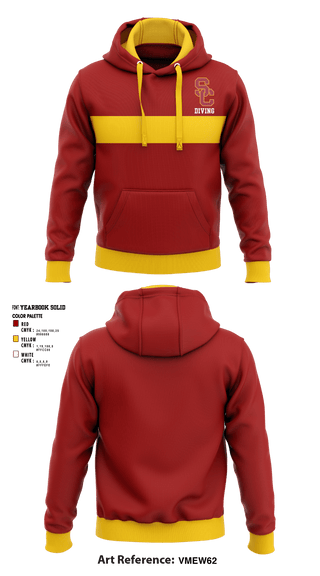 Hoodie, University Of Southern California Diving, Spirit Store, Teamtime, Team time, sublimation, custom sports apparel, team uniforms, spirit wear, spiritwear, sports uniforms, custom shirts, team store, custom team store, fundraiser sports, apparel fundraiser