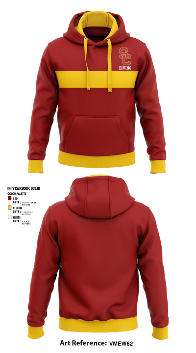 University Of Southern California Diving 38780209 Hoodie - 2