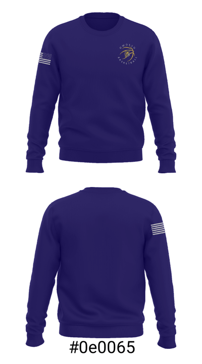 Owosso High School Basketball 36542620 Crew Neck Sweatshirt - 16