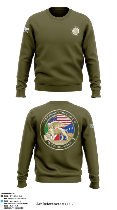 Vicenza Field Office 4611375 Crew Neck Sweatshirt - 1