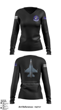 309th fighter squadron 10532348 Women's Long Sleeve V-neck Shirt - 1