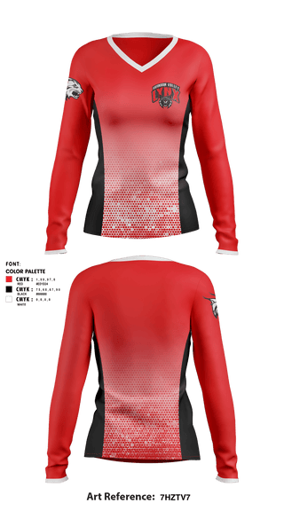 Women's Long Sleeve Vneck Shirt, Brandon Valley High School Dance, Spirit Store, Teamtime, Team time, sublimation, custom sports apparel, team uniforms, spirit wear, spiritwear, sports uniforms, custom shirts, team store, custom team store, fundraiser sports, apparel fundraiser