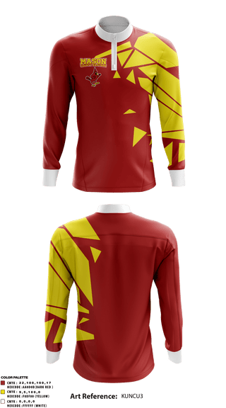 Quarter Zip Jacket, Mason County Eastern High School, Spirit Store, Teamtime, Team time, sublimation, custom sports apparel, team uniforms, spirit wear, spiritwear, sports uniforms, custom shirts, team store, custom team store, fundraiser sports, apparel fundraiser