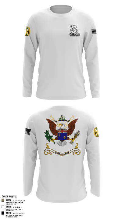 1-155th Dixie Thunder 83572891 Long Sleeve Performance Shirt - 11