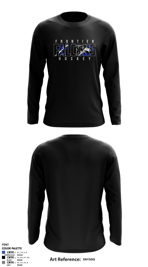 Long Sleeve Shooting Shirt, Frontier Central Hockey, Hockey, Teamtime, Team time, sublimation, custom sports apparel, team uniforms, spirit wear, spiritwear, sports uniforms, custom shirts, team store, custom team store, fundraiser sports, apparel fundraiser