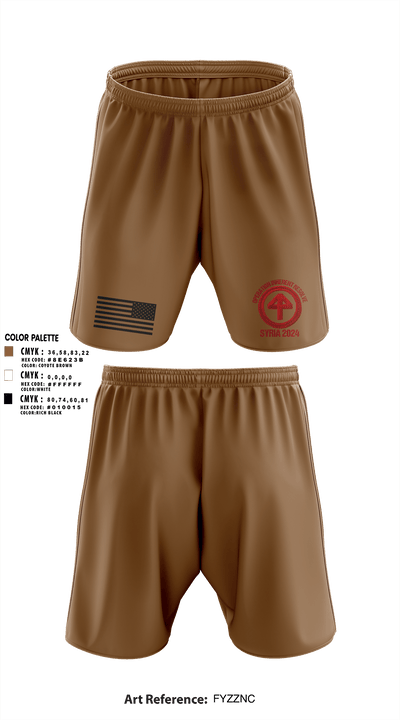 HHC 1-114 Infantry Brigade 59777131 Athletic Shorts With Pockets - 4
