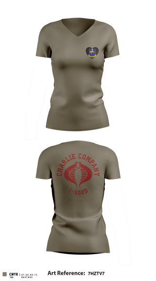Women's Short Sleeve Vneck Shirt, Cobra Company, Army, Teamtime, Team time, sublimation, custom sports apparel, team uniforms, spirit wear, spiritwear, sports uniforms, custom shirts, team store, custom team store, fundraiser sports, apparel fundraiser