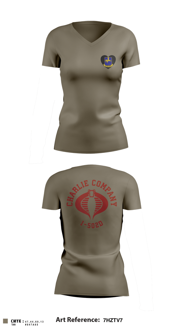 Women's Short Sleeve Vneck Shirt, Cobra Company, Army, Teamtime, Team time, sublimation, custom sports apparel, team uniforms, spirit wear, spiritwear, sports uniforms, custom shirts, team store, custom team store, fundraiser sports, apparel fundraiser