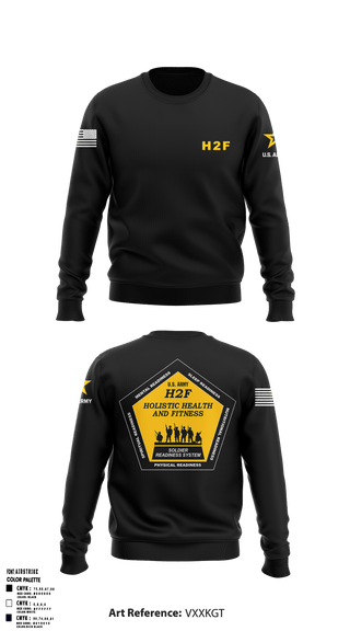 Crew Neck Sweatshirt, Army H2F, Army, Teamtime, Team time, sublimation, custom sports apparel, team uniforms, spirit wear, spiritwear, sports uniforms, custom shirts, team store, custom team store, fundraiser sports, apparel fundraiser
