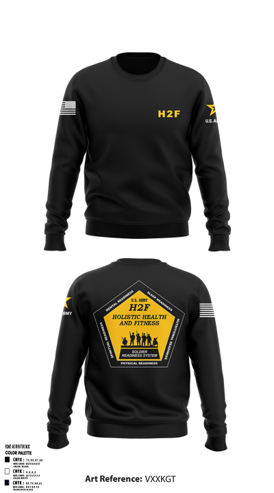 Army H2F 5195175 Crew Neck Sweatshirt - 50
