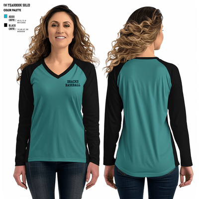 Dbacks 61027752 Women's Long Sleeve V-neck Shirt - 4