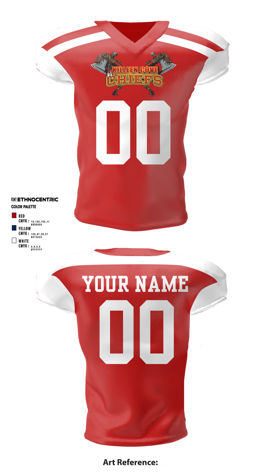 Copperas Chiefs 93621258 Football Jersey - 4 – Teamtime