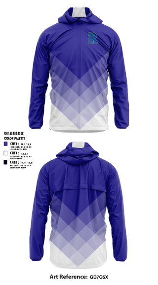 Windbreaker, Rochester High School, Spirit Store, Teamtime, Team time, sublimation, custom sports apparel, team uniforms, spirit wear, spiritwear, sports uniforms, custom shirts, team store, custom team store, fundraiser sports, apparel fundraiser