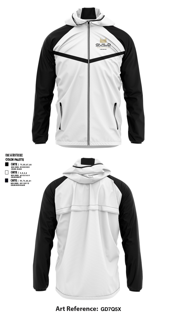 Windbreaker, Guild fence company LLC, , Teamtime, Team time, sublimation, custom sports apparel, team uniforms, spirit wear, spiritwear, sports uniforms, custom shirts, team store, custom team store, fundraiser sports, apparel fundraiser