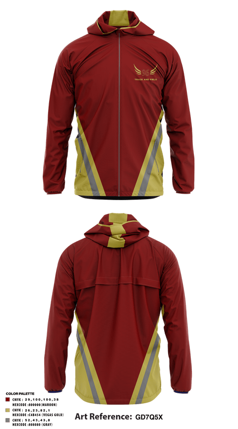 Windbreaker, Ninety Six High School, Track & Field, Teamtime, Team time, sublimation, custom sports apparel, team uniforms, spirit wear, spiritwear, sports uniforms, custom shirts, team store, custom team store, fundraiser sports, apparel fundraiser