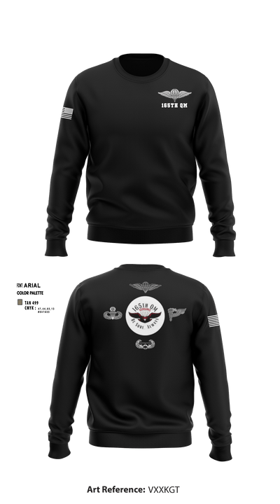 165th Quartermaster 50925110 Crew Neck Sweatshirt - 4