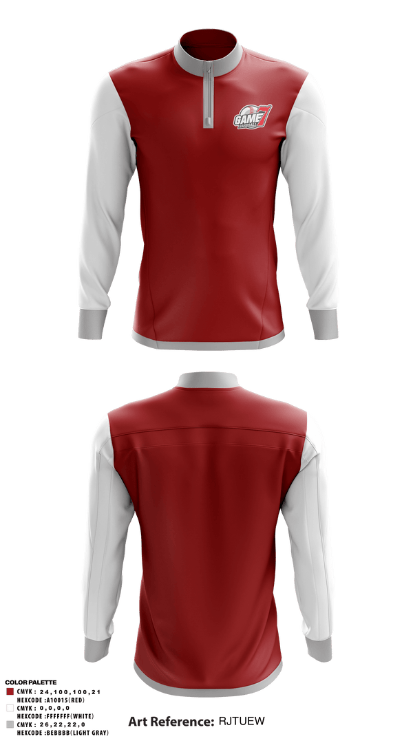 Quarter Zip Jacket, Game 7 Baseball, Baseball, Teamtime, Team time, sublimation, custom sports apparel, team uniforms, spirit wear, spiritwear, sports uniforms, custom shirts, team store, custom team store, fundraiser sports, apparel fundraiser