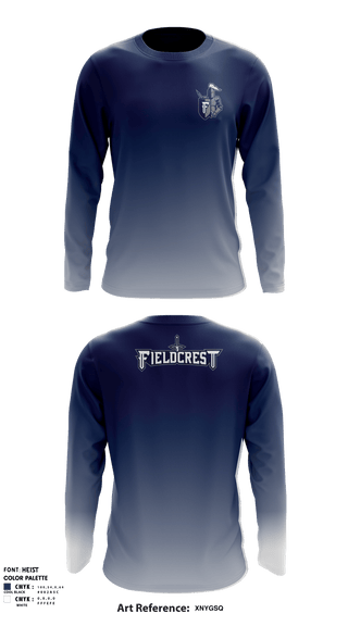 Long Sleeve Shooting Shirt, Fieldcrest High School, Spirit Store, Teamtime, Team time, sublimation, custom sports apparel, team uniforms, spirit wear, spiritwear, sports uniforms, custom shirts, team store, custom team store, fundraiser sports, apparel fundraiser