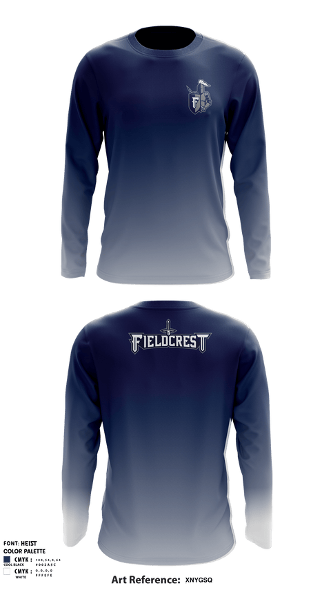 Long Sleeve Shooting Shirt, Fieldcrest High School, Spirit Store, Teamtime, Team time, sublimation, custom sports apparel, team uniforms, spirit wear, spiritwear, sports uniforms, custom shirts, team store, custom team store, fundraiser sports, apparel fundraiser