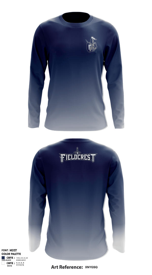 Long Sleeve Shooting Shirt, Fieldcrest High School, Spirit Store, Teamtime, Team time, sublimation, custom sports apparel, team uniforms, spirit wear, spiritwear, sports uniforms, custom shirts, team store, custom team store, fundraiser sports, apparel fundraiser