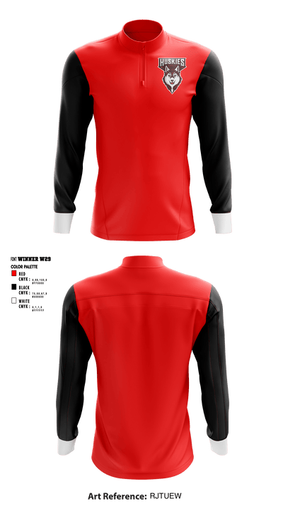 Othello High School Volleyball 2375763 Quarter Zip Jacket - 1