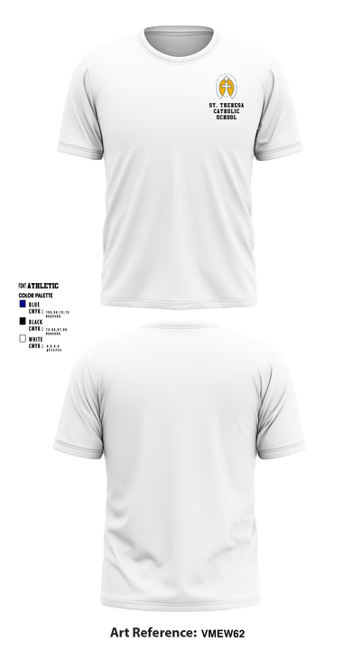 St. Theresa Catholic School 5103712 Short Sleeve Performance Shirt - 3