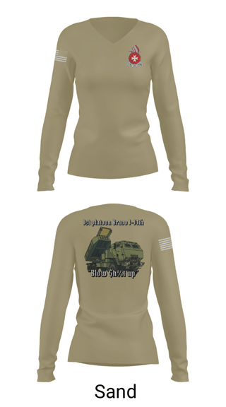 Women's Long Sleeve Vneck Shirt, , Army, Teamtime, Team time, sublimation, custom sports apparel, team uniforms, spirit wear, spiritwear, sports uniforms, custom shirts, team store, custom team store, fundraiser sports, apparel fundraiser