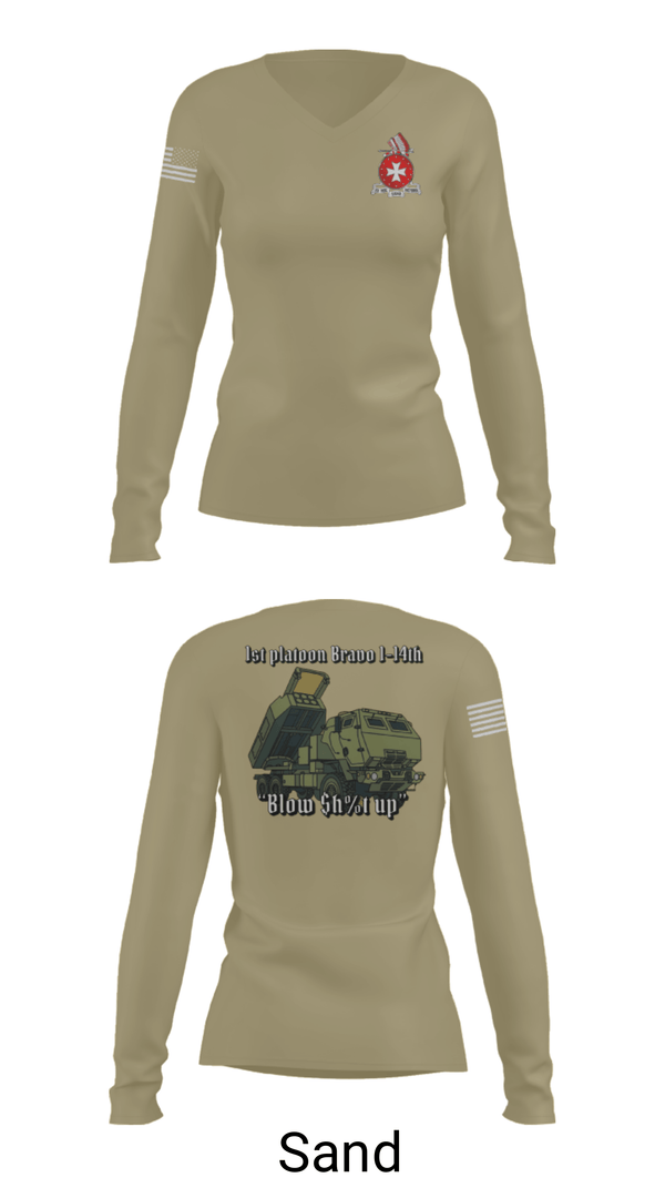 Women's Long Sleeve Vneck Shirt, , Army, Teamtime, Team time, sublimation, custom sports apparel, team uniforms, spirit wear, spiritwear, sports uniforms, custom shirts, team store, custom team store, fundraiser sports, apparel fundraiser