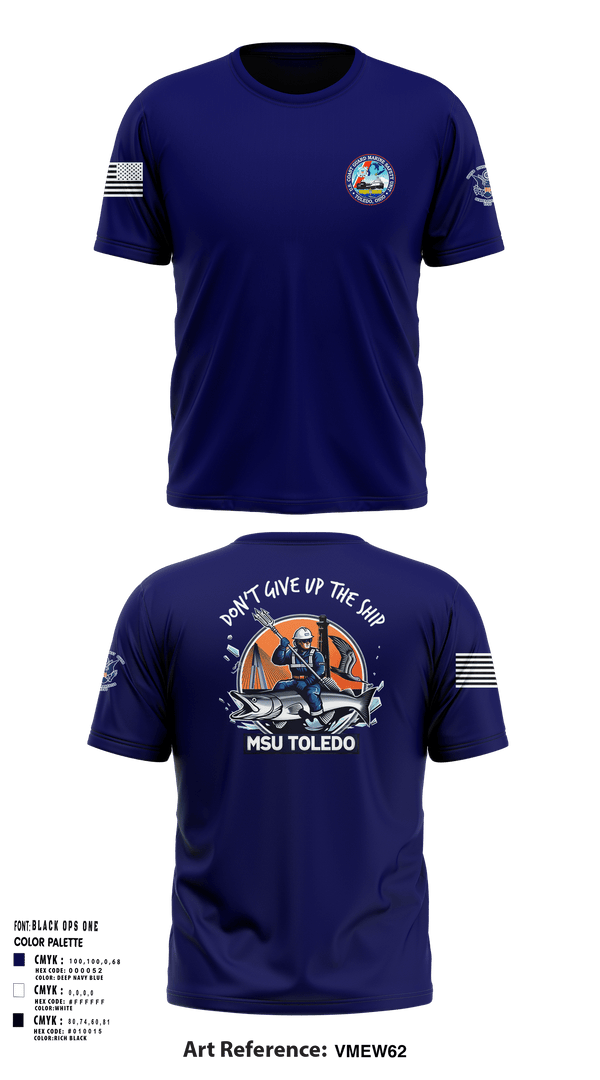 Short Sleeve Performance Shirt, MSU Toledo, Coast Guard, Teamtime, Team time, sublimation, custom sports apparel, team uniforms, spirit wear, spiritwear, sports uniforms, custom shirts, team store, custom team store, fundraiser sports, apparel fundraiser