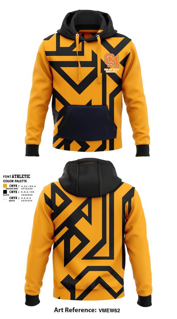 Hoodie, Oakland Mills High School Basketball, Women's Basketball, Teamtime, Team time, sublimation, custom sports apparel, team uniforms, spirit wear, spiritwear, sports uniforms, custom shirts, team store, custom team store, fundraiser sports, apparel fundraiser