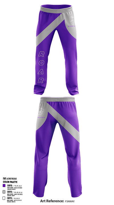 Aragon wildcats 58176446 Sweatpants - 1