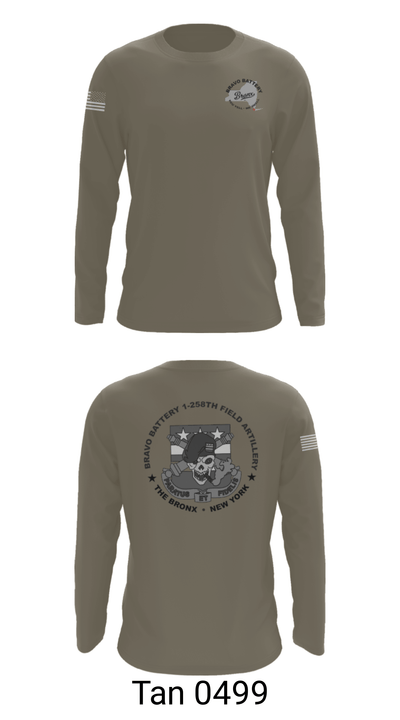 Bravo Battery 1-258 FA 6342308 Long Sleeve Performance Shirt - 17