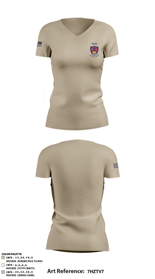 Women's Short Sleeve Vneck Shirt, , Army, Teamtime, Team time, sublimation, custom sports apparel, team uniforms, spirit wear, spiritwear, sports uniforms, custom shirts, team store, custom team store, fundraiser sports, apparel fundraiser