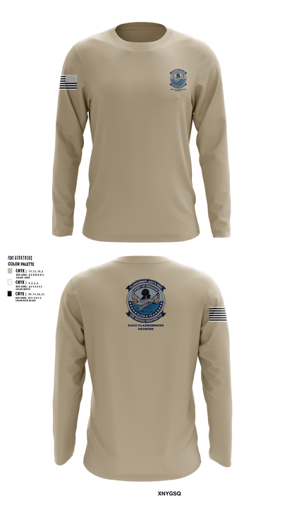 USS GEORGE WASHINGTON CVN-73 87107086 Long Sleeve Performance Shirt - 1