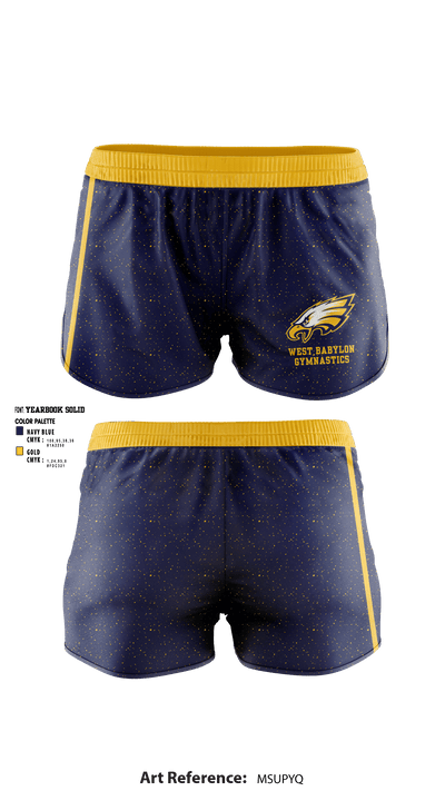 West Babylon High School Gymnastics 81093616 Women's Shorts - 1