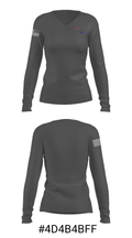 Swallows Charter Academy Golf 92725083 Women's Long Sleeve V-neck Shirt - 35
