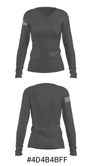 Women's Long Sleeve Vneck Shirt, Swallows Charter Academy Golf, Golf, Teamtime, Team time, sublimation, custom sports apparel, team uniforms, spirit wear, spiritwear, sports uniforms, custom shirts, team store, custom team store, fundraiser sports, apparel fundraiser
