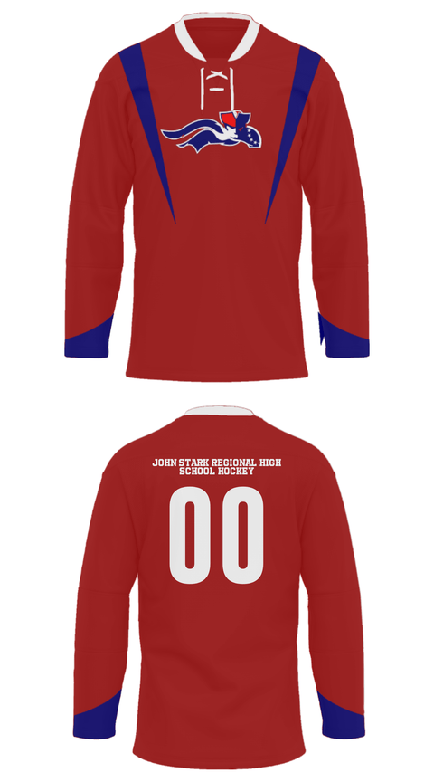 Hockey Jersey, John Stark Regional High School Hockey, Ice Hockey, Teamtime, Team time, sublimation, custom sports apparel, team uniforms, spirit wear, spiritwear, sports uniforms, custom shirts, team store, custom team store, fundraiser sports, apparel fundraiser