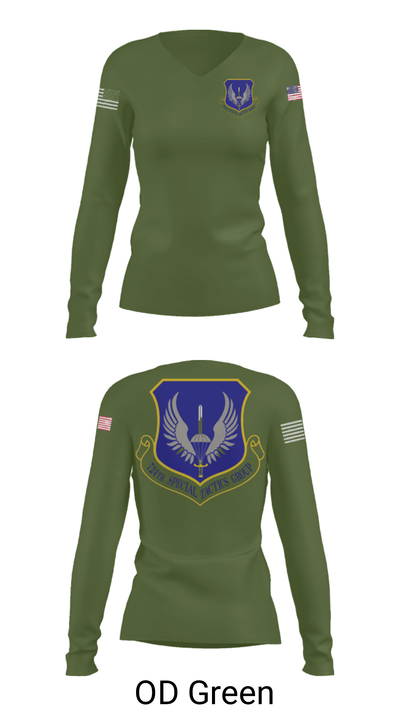 724th Special Tactics Group 79677421 Women's Long Sleeve V-neck Shirt - 40