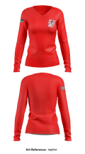 Santiam Christian School Wrestling 60304138 Women's Long Sleeve V-neck Shirt - 4