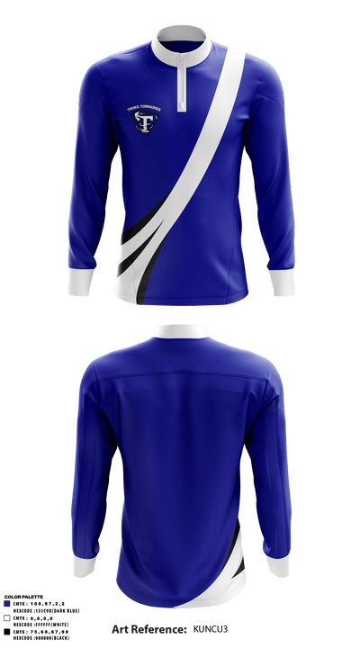 Trona Joint Unified High School 84582147 Quarter Zip Jacket - 3