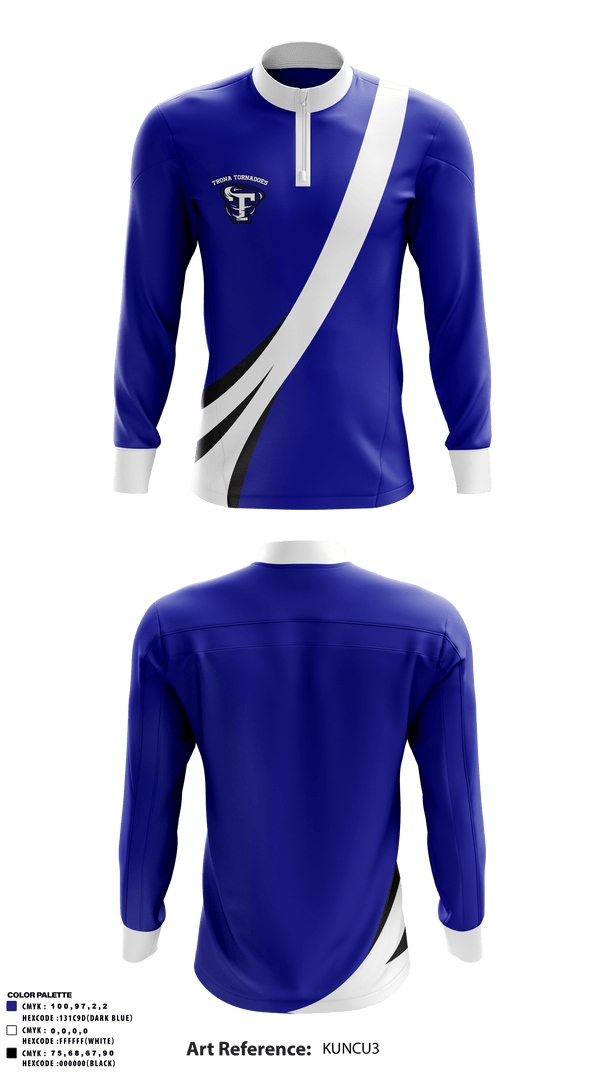 Quarter Zip Jacket, Trona Joint Unified High School, Spirit Store, Teamtime, Team time, sublimation, custom sports apparel, team uniforms, spirit wear, spiritwear, sports uniforms, custom shirts, team store, custom team store, fundraiser sports, apparel fundraiser